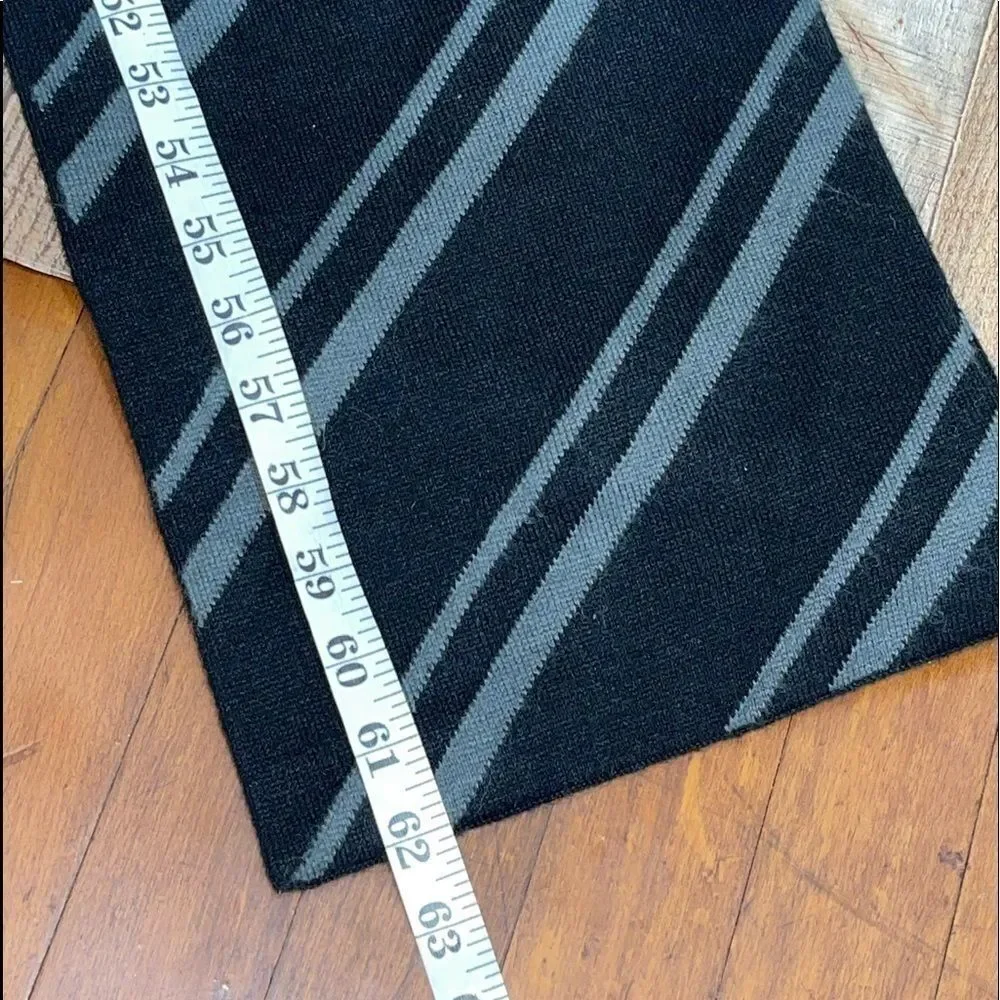Mickey Mouse Long Scarf black grey stripe walt Disney